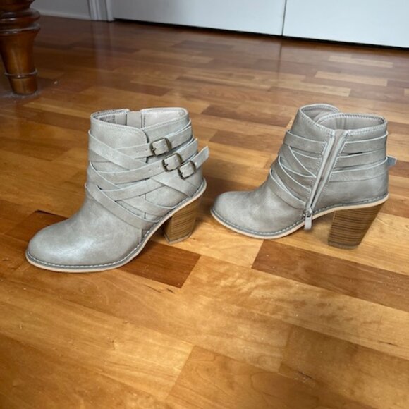 Grey Booties Worn Once - Picture 2 of 4
